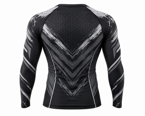 Camiseta Deportiva de Compresión para Hombre, Diseño Atractivo y Energético, Manga Larga, Cuello Redondo, Poliéster/Nailon, Secado Rápido, Antibacteriana - Product Image 2