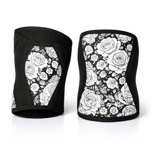 สนับเข่าพิมพ์ลาย Unisex 7 มม. ทำจากนีโอพรีน ช่วยรัดกระชับ แห้งเร็ว ใช้ได้ทุกฤดู เหมาะสำหรับครอสเทรนนิ่ง ยกน้ำหนัก ออกกำลังกายในยิม และเล่นกีฬา - Product Image 2