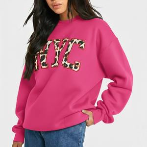 Sudadera de Forro Polar Grueso con Cuello Alto para Mujer, Personalizada con Insignia Bordada, Acabado Lavado, Diseño Sólido - Estilo Urbano de Invierno - Product Image 5