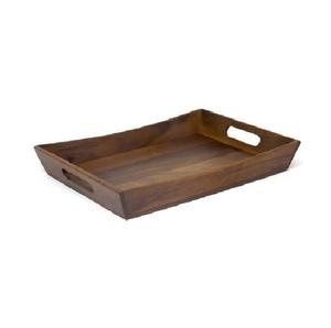 Plateau à thé rectangulaire en bois de tung brûlé, vaisselle domestique en bois massif, ensemble de tasses et assiettes japonais, vente en gros - Product Image 1
