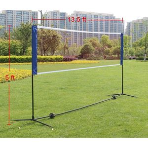 Portatile 14FT grandi reti da Badminton con supporto/telaio borsa per il trasporto di pallavolo e Tennis - Product Image 2