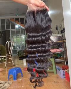 Perruques de cheveux humains vietnamiens de la plus haute qualité HD/dentelle transparente taille 13x6 différentes longueurs disponibles, perruques avec frontale/fermeture - Product Image 3