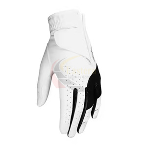 Gants de golf en cuir Cabretta de haute qualité, best-sellers, avec logo personnalisé, doux, couleur unie, pour hommes. - Product Image 1