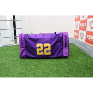 Custom Purple Sports Duffel Bag Athletic Team Travel Gym Equipment <b>Training</b> Bag - Product Image 1