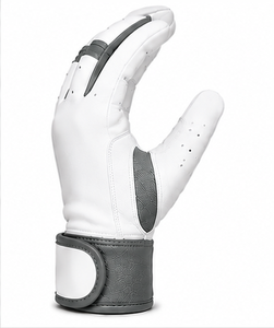 Custom Baseball Gloves Premium <b>Leather</b> Batting Gloves Short <b>Cuff</b> Adjustable <b>Wrist</b> Support Padded Palm Comfortable Team Training - Product Image 5