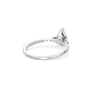Bague solitaire REYES personnalisée en or massif 14 carats avec diamant de laboratoire HPHT CVD pour femme, certifiée IGI, bijoux fins en gros - Product Image 5
