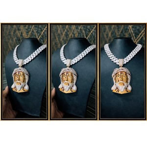Collar Cubano de Diamantes Más Vendido para Hombre, Joyería con Piedras Brillantes y Estilo Cubano Robusto, Disponible a Precio de Exportación - Product Image 3