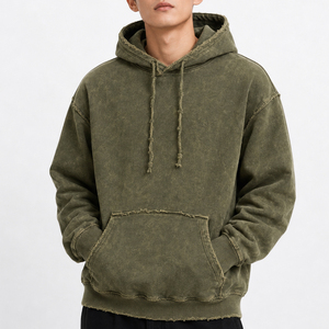 Eco-Friendly Customizable Distressed Hoodie <b>For</b> <b>Men</b> Best Manufacturer 100% Cotton <b>Winter</b> <b>Wear</b> <b>Men</b> Distressed Hoodie - Product Image 1