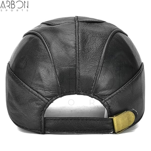 Casquettes en cuir pour adultes, fabriquées sur mesure, de qualité supérieure, pour le sport en plein air, automne-hiver, avec le meilleur prix et un bon fournisseur. - Product Image 6