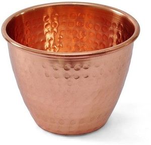 <b>Copper</b> drinking glass handcrafted finish ayurvedic wellness drinkware eco reusable durable for home kitchen <b>table</b> use - Product Image 5