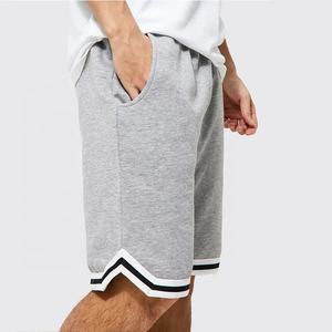 Vente en gros 100% coton Fitness Running Gym Shorts Logo personnalisé Coupe ample Confortable Respirant Basketball Shorts Motif solide - Product Image 3