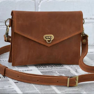 Sac en cuir véritable de vache, couleur et taille personnalisables, logo en relief, haute qualité, tissu de 80g, teinture unie, autres accessoires - Product Image 2