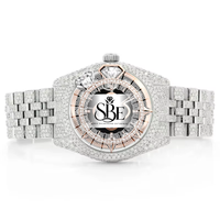 Montre à mouvement à quartz en acier inoxydable sertie de diamants, édition limitée, la plus vendue, pour les cadeaux d'entreprise et les programmes de reconnaissance des cadres