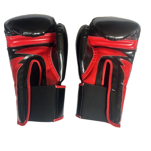 ถุงมือชกมวยสำหรับมืออาชีพ Tombola สีดำแดง หนัง PU พร้อมสายรัดข้อมือปรับได้ น้ำหนักเบา สำหรับทุกเพศ - Product Image 5