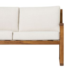 Mobili moderni da giardino moderni in legno massello con doghe in legno massello contemporaneo - Product Image 5