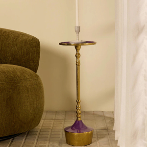 Perch Aluminum Drink Accent <b>Table</b> Two Tone Finish Drink <b>Tables</b> - Product Image 5