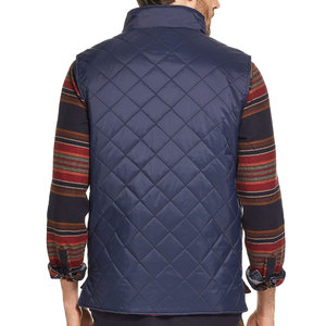 Gilet matelassé noir pour homme Zipro Industries, col montant, fermeture éclair, coupe-vent, décontracté, hiver, couleur unie, 100% polyester. - Product Image 3