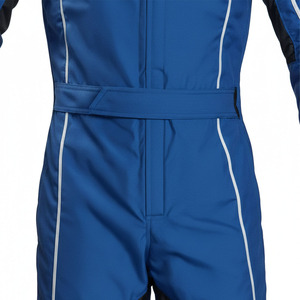Combinaison de karting personnalisée, uniforme professionnel de karting, combinaison de course bleue Go Kart F1, équipement de sport automobile respirant et performant - Product Image 3