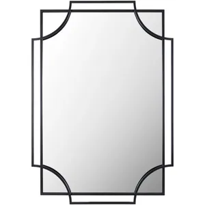 Modern Gold Plated Framed <b>Wall</b> <b>Mirror</b> Abstract Geometric Design Entryway Home Decor Single Piece - Product Image 4