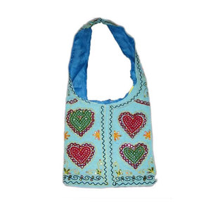 Bolsos de Hombro con Bordado Tradicional a Mano, Estilo Étnico Bohemio, Hechos a Mano, para Mujer, Bolso Cruzado Artesanal Bordado en Lona - Product Image 2