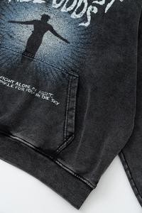 High Quality Heavyweight Custom Oversized Two-Piece Breathable Pocket <b>Hoodie</b> Sweatpants Set <b>Men</b> Winter Streetwear Style - Product Image 4