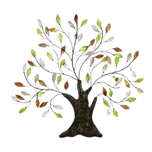Nordic Style Gold Metal Leaf <b>Wall</b> Hanging Decor <b>Framed</b> Iron Leaf Art Sculpture <b>Wall</b> Murals for Living Room Bedroom Office - Product Image 5