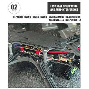 Drone de course professionnel de 7 pouces de meilleure qualité BNF PNP RTF Transmission vidéo analogique 1.6W 2.5W Puissance pour drone de course à longue portée - Product Image 5