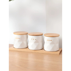 Accent Wooden <b>Spice</b> Storage <b>Jars</b> With Airtight Lids Rectangle Minimalist Design For Kitchen Freshness Preservation Stackable Set - Product Image 4