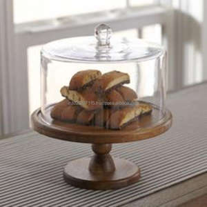 Soporte para pasteles de madera natural adecuado para cero residuos Decoración de cocina ecológica o estilo de evento - Product Image 1