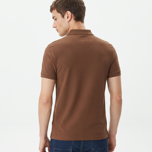 Vente en gros de polos de haute qualité, logo brodé personnalisé, coton uni, chemises personnalisées pour hommes - Product Image 3