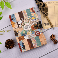 Carnet de voyage vintage A5 fait main en carton écologique avec fermeture à cadenas |   100 feuilles Spirituelles Radha