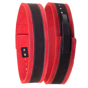 Cinturón de Levantamiento de Pesas, Soporte para Powerlifting, Cuero Genuino, Resistente, Diseño de Hebilla Ajustable - Product Image 4