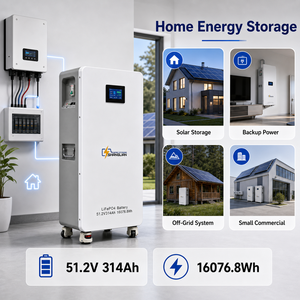 LiFePO4 Home Energy Storage <b>Battery</b> Smart BMS Protection 51.2V 314Ah 16076.8Wh Floor Standing Power Storage Unit - Product Image 6