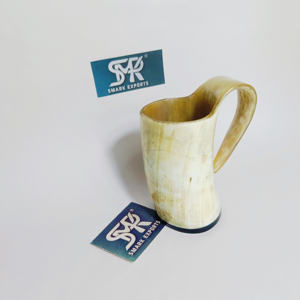 Auténtica Jarra de Cerveza Africana de Cuerno Ecológica, Hecha a Mano con Acabado Natural, para Fiestas Temáticas Vikingas, Decoración Rústica de Bar, Estilo Animal - Product Image 4