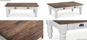 Mesa de Centro Convertible Liona de Madera de Teca Sólida, Diseño Contemporáneo, Ecológica, Duradera, Acabado Natural, Muebles para el Hogar - Product Image 4