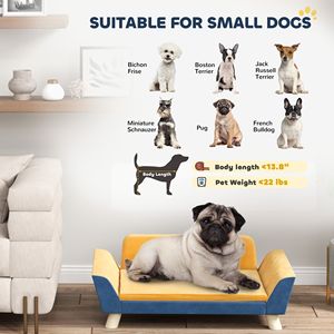 Cama para Perro Color Naranja con Cojín Suave, Funda Lavable y Patas Antideslizantes para Cachorros Pequeños, Elegante Cama para Mascotas Pequeñas - Product Image 3