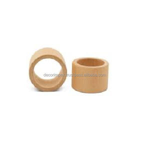 Arrivée New Look stocké Rond de serviette en bois Ronds de serviette Décoration de table de mariage et de fête Tenue de serviette de designer faite à la main - Product Image 1