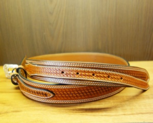 Hot Sale Custom Logo Cowhide <b>Leather</b> Belts High Quality Western Vintage Style Hand <b>Tooled</b> Wholesale Price - Product Image 4