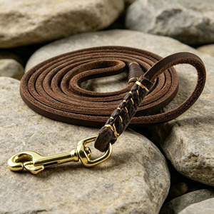 High Quality Adjustable genuine Leather <b>Braided</b> Dogs pet Collars <b>accessory</b> providing comfort and secure fit for dogs in low rate - Product Image 6