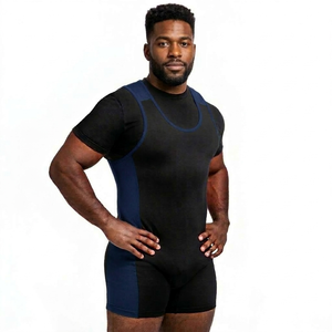 Combinaison de musculation de compétition approuvée par l'IPF pour homme et femme, tissu extensible quadridirectionnel de haute qualité, col halter découpé - Product Image 6
