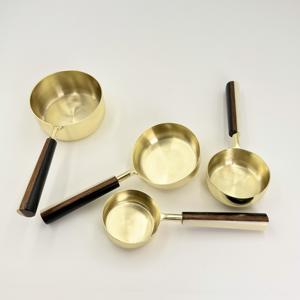 Juego de cucharas medidoras con mango largo de resina, de acero inoxidable 202, para medir café en polvo, cucharas medidoras para repostería - Product Image 3