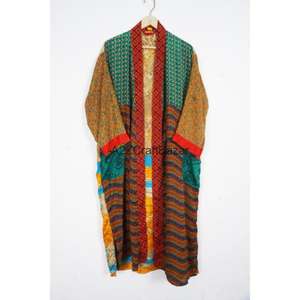 Kimono de Seda de Lujo en Colores Variados para Novia, Otoño/Invierno, Talla Única, Mangas Largas, Ropa de Dormir - Product Image 5