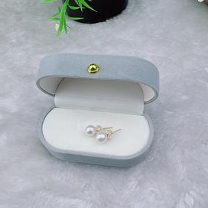 Pendientes de Perlas Akoya de Agua Dulce de 6-8 mm, Forma de Bombilla Pequeña, Espejo, Luz, Blanco Exquisito, Aguja de Plata Pura, Perfectamente Redondos - Product Image 4