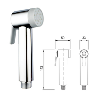 Cabezal de bidé portátil personalizable OEM/ODM VX83, plástico ABS cromado, diseño moderno, montado en la pared, Hotel, cocina, baño - Product Image 4