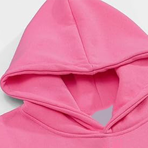 Fabriqué au Pakistan, en fils biologiques peignés, sweat à capuche d'hiver respirant pour femme avec logo sur le devant - Product Image 4
