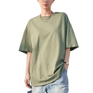 Camiseta Extra Grande de Algodón 100% Personalizada de Marca Privada para Mujer, Transpirable, con Peso Personalizado GSM - Product Image 3