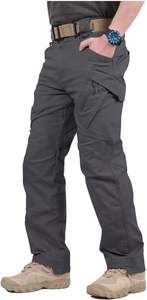 Pantalones Cargo Deportivos para Hombre, Ligeros, de Lona, para Trabajo al Aire Libre y Senderismo, con Cordón Ajustable, Estilo Desgastado - Product Image 1