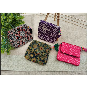 Elegante Monedero Étnico Hecho a Mano, Cartera Pequeña para Mujer, para Uso Diario y Viajes - Product Image 4