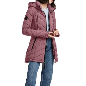 Chaquetas Acolchadas de Alta Calidad para Mujer, Diseño Personalizado con Logotipo, Resistentes al Viento, 100% Poliéster, Servicio OEM para Venta al por Mayor de Invierno - Product Image 6