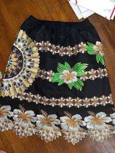 Jupe personnalisée en polyester à imprimé floral pour femme, nouvelle collection, jupe en coton style insulaire, jupe brodée micronésienne - Product Image 3